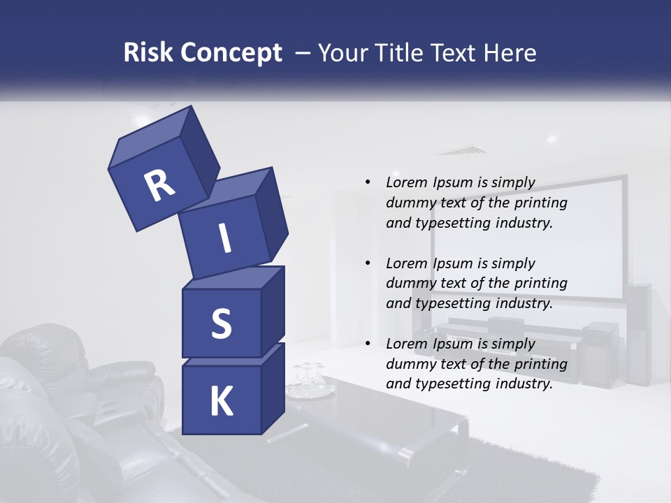 Living Room Interior PowerPoint Template