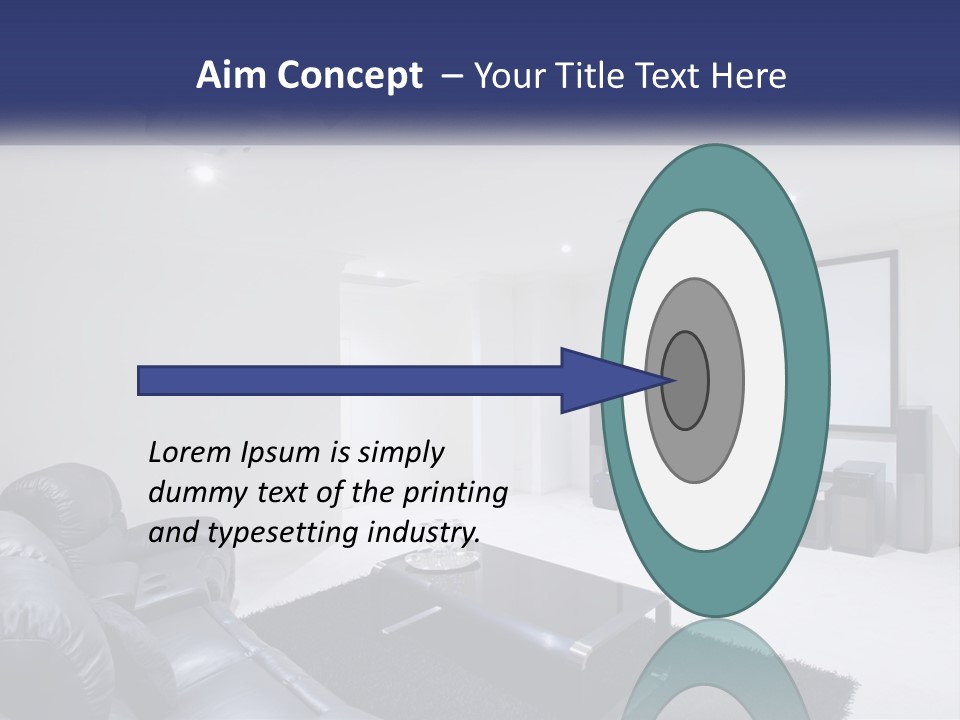 Living Room Interior PowerPoint Template