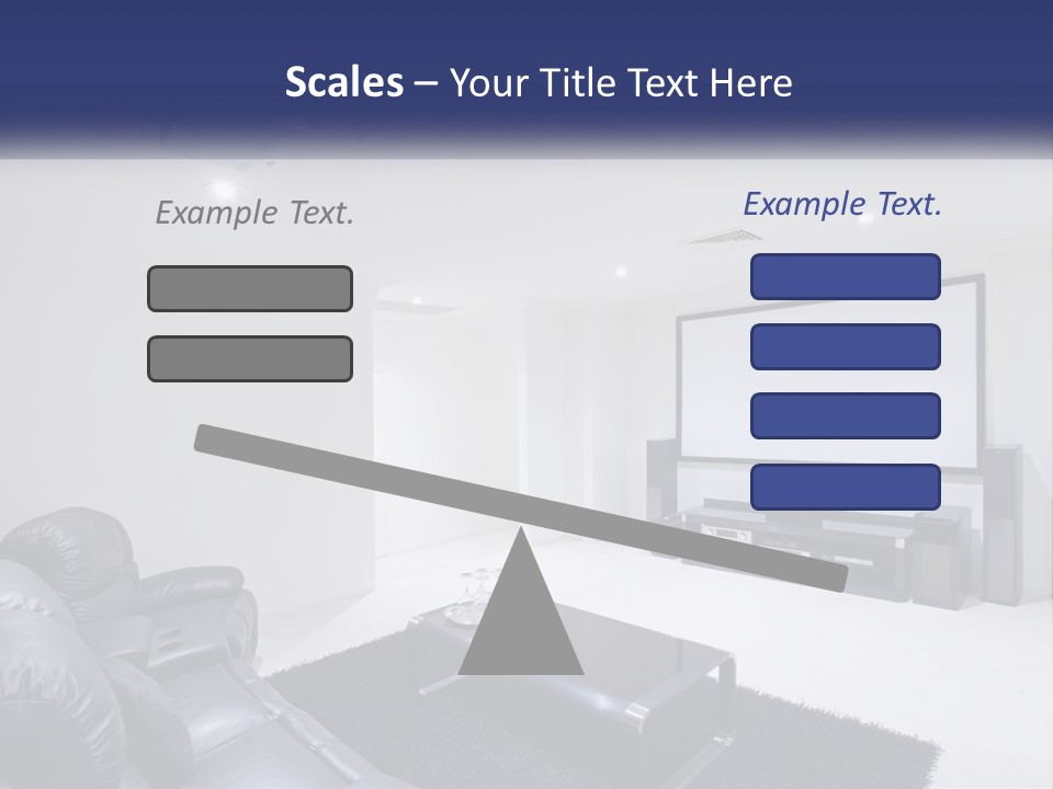 Living Room Interior PowerPoint Template