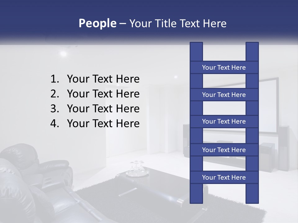 Living Room Interior PowerPoint Template