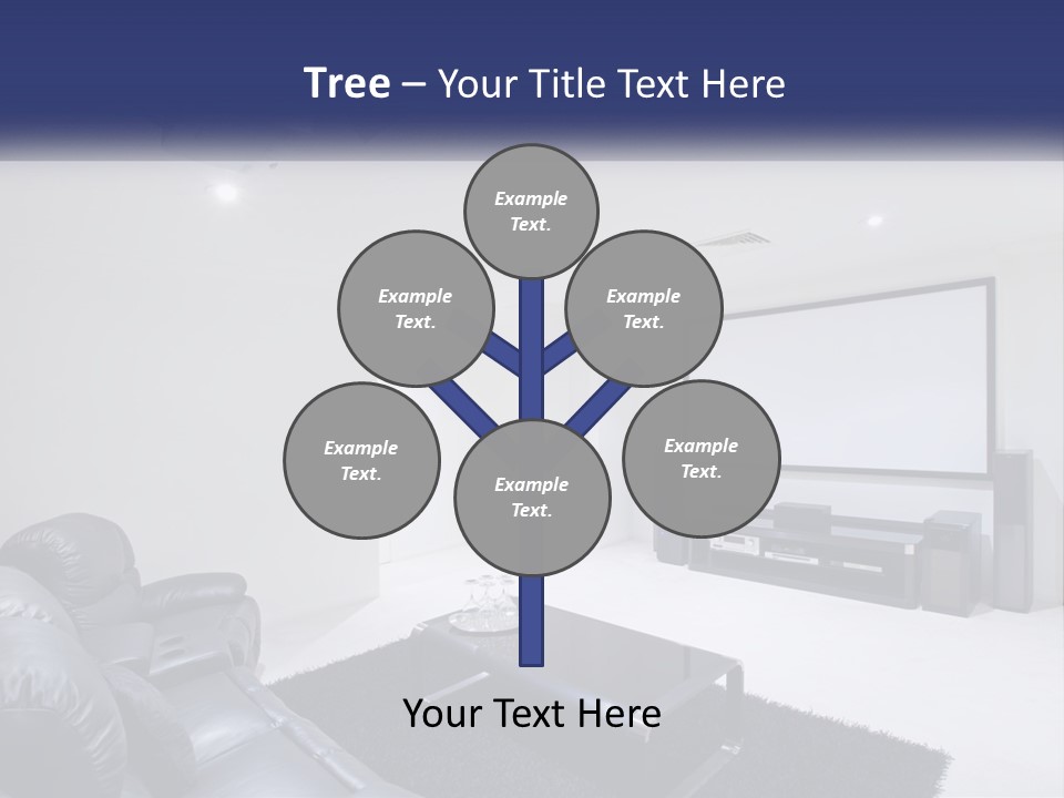 Living Room Interior PowerPoint Template