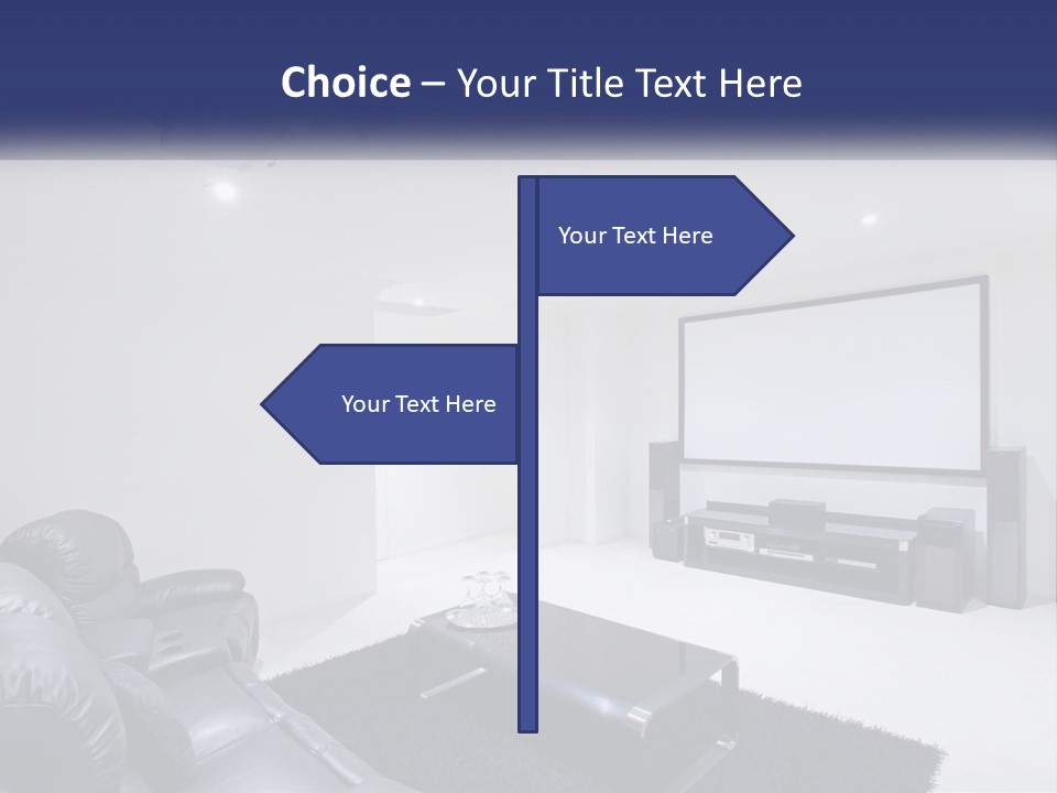 Living Room Interior PowerPoint Template