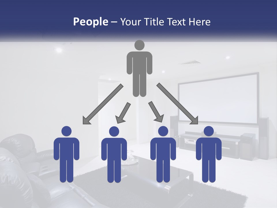 Living Room Interior PowerPoint Template