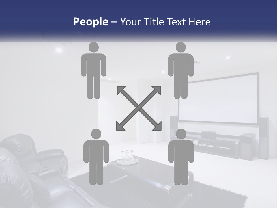 Living Room Interior PowerPoint Template