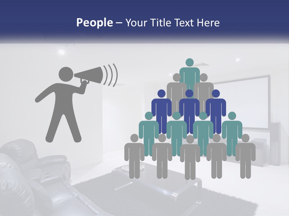 Living Room Interior PowerPoint Template