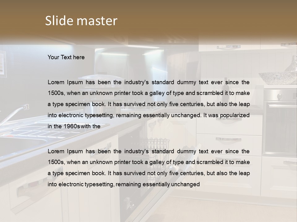 Kitchen Interior PowerPoint Template