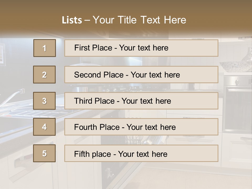 Kitchen Interior PowerPoint Template