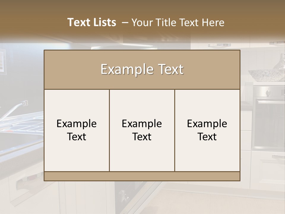 Kitchen Interior PowerPoint Template