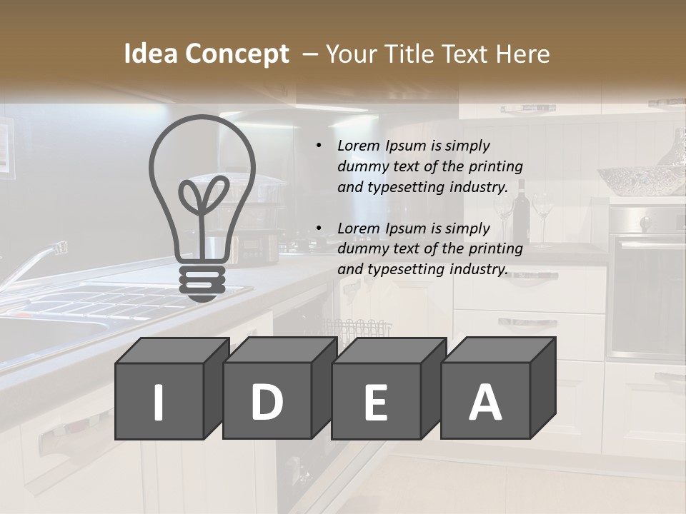 Kitchen Interior PowerPoint Template