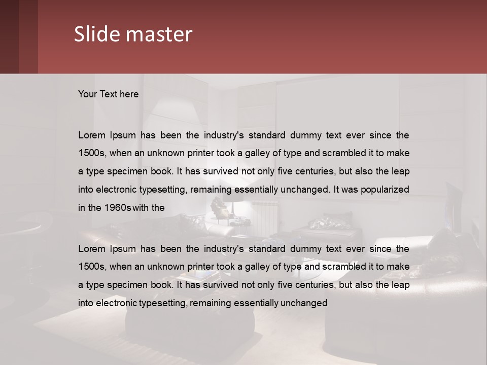 Room Interior PowerPoint Template