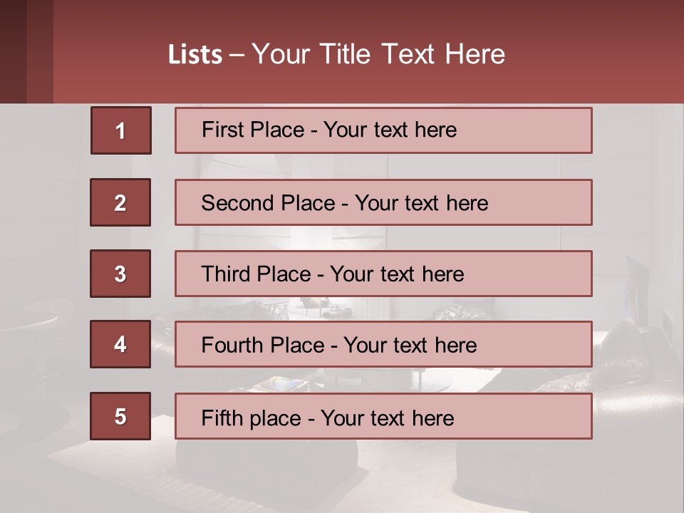 Room Interior PowerPoint Template