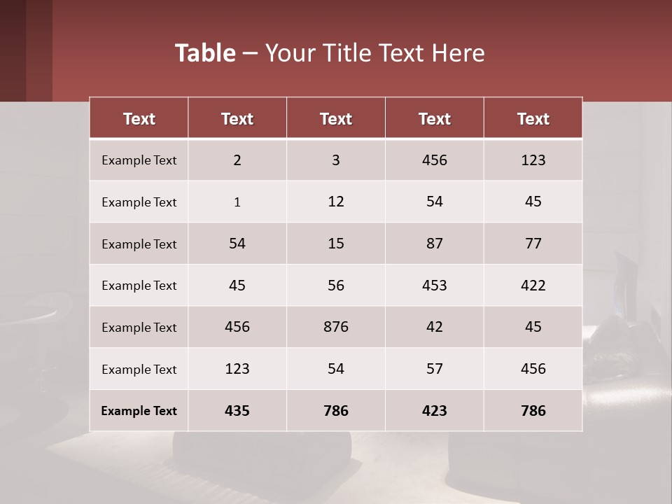 Room Interior PowerPoint Template