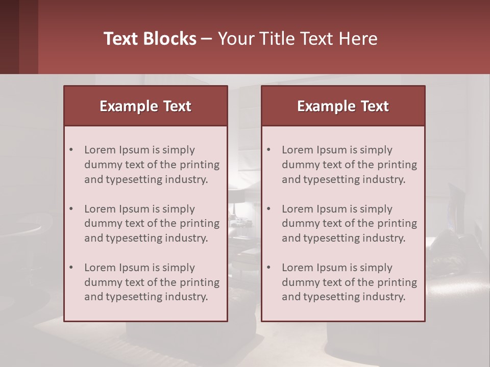 Room Interior PowerPoint Template
