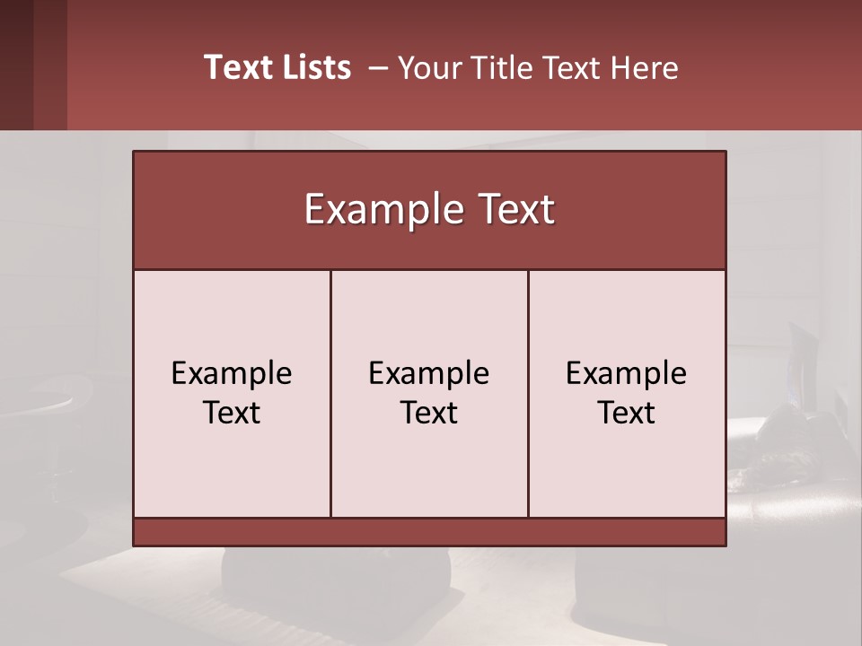 Room Interior PowerPoint Template