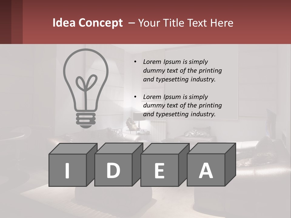 Room Interior PowerPoint Template