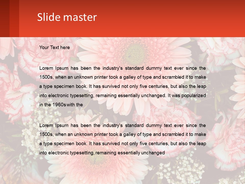 Large Flowers PowerPoint Template