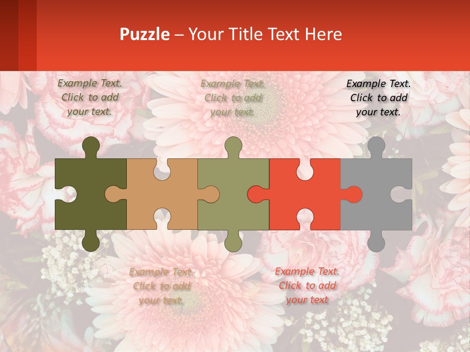 Large Flowers PowerPoint Template