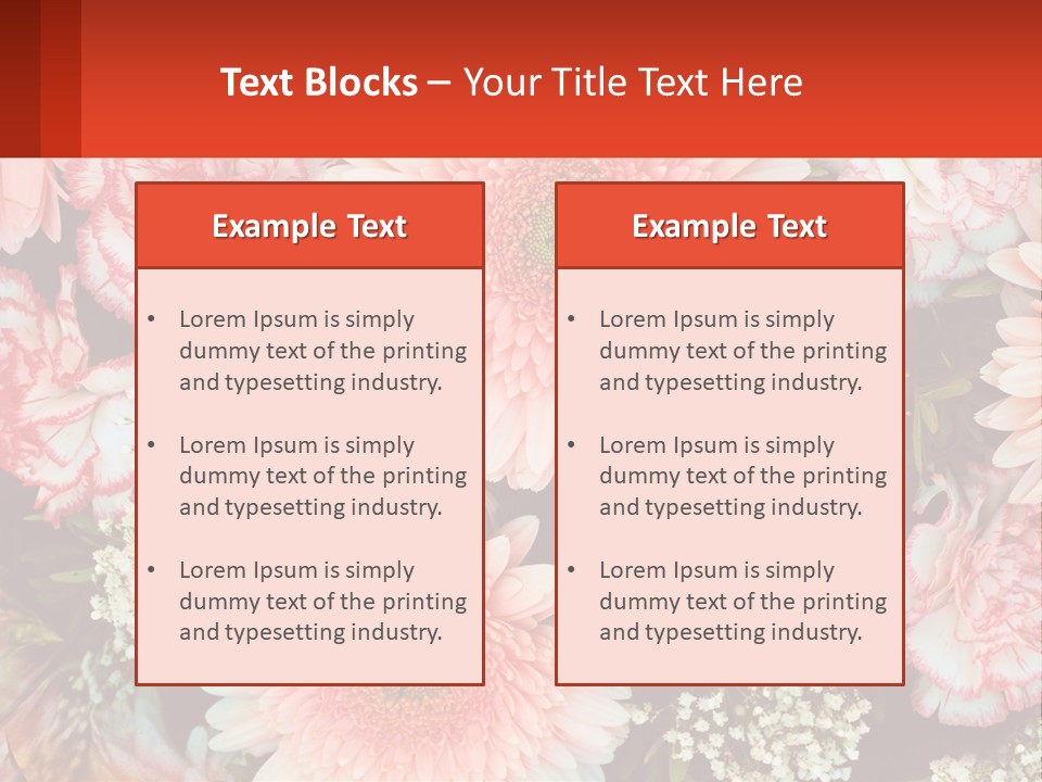 Large Flowers PowerPoint Template