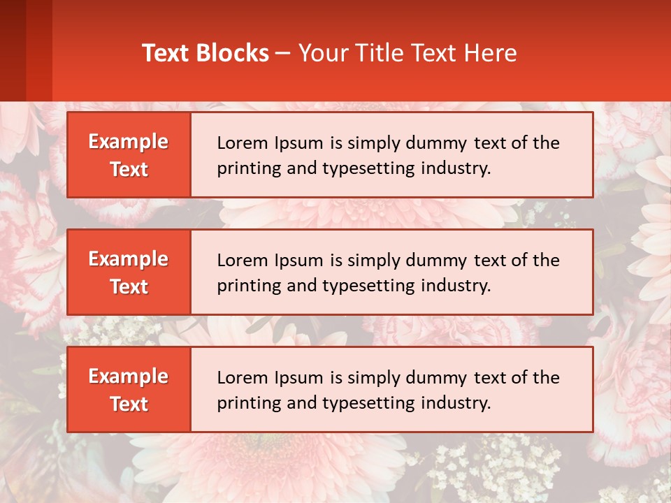 Large Flowers PowerPoint Template