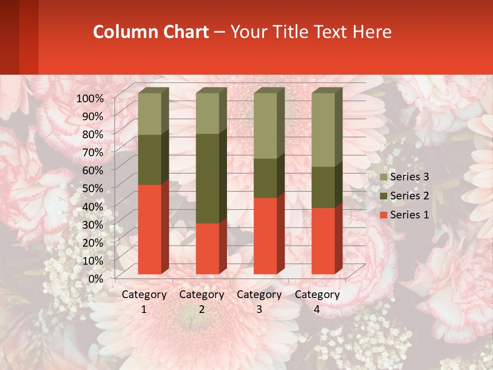 Large Flowers PowerPoint Template