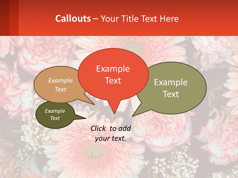 Large Flowers PowerPoint Template