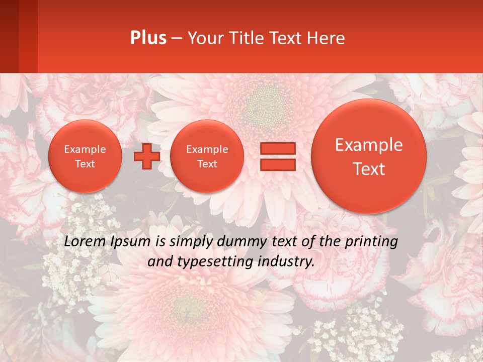 Large Flowers PowerPoint Template