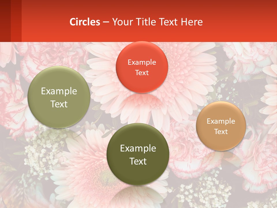 Large Flowers PowerPoint Template