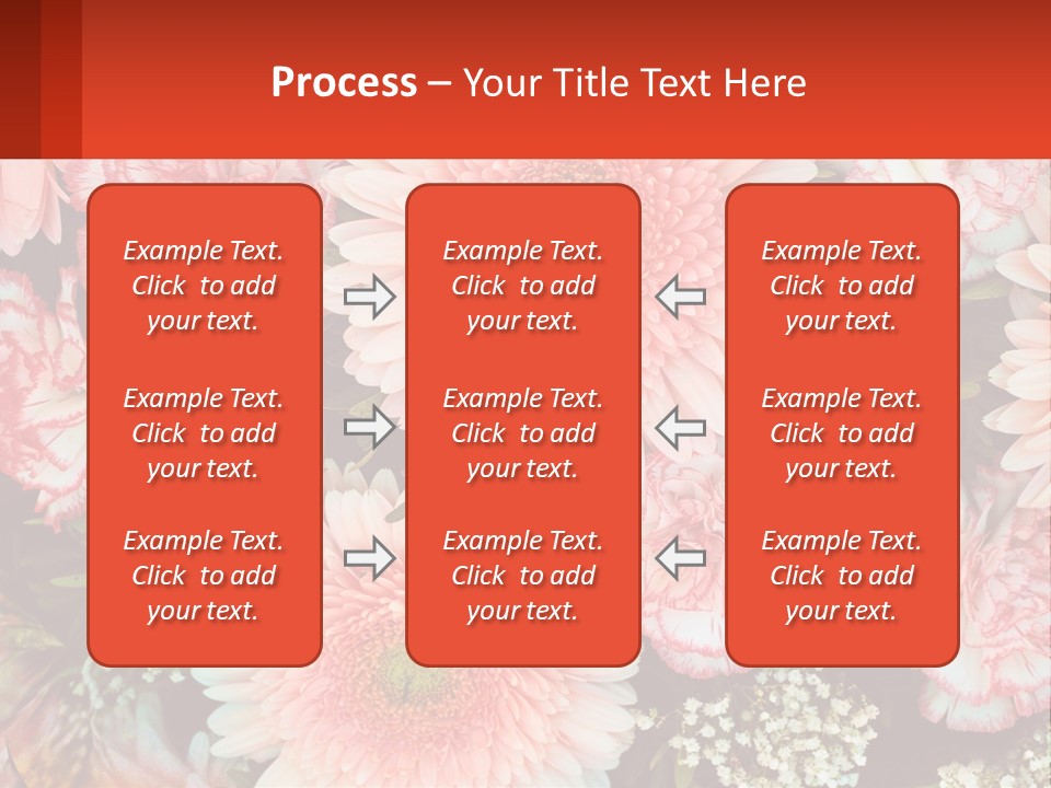 Large Flowers PowerPoint Template