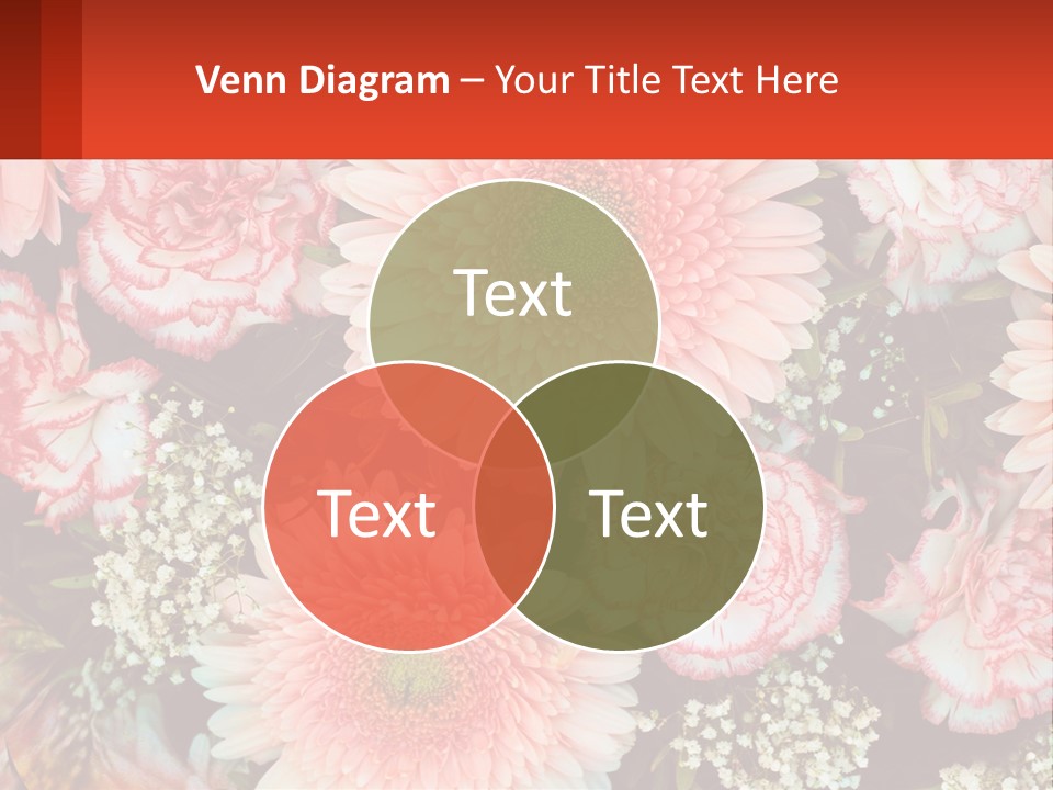 Large Flowers PowerPoint Template
