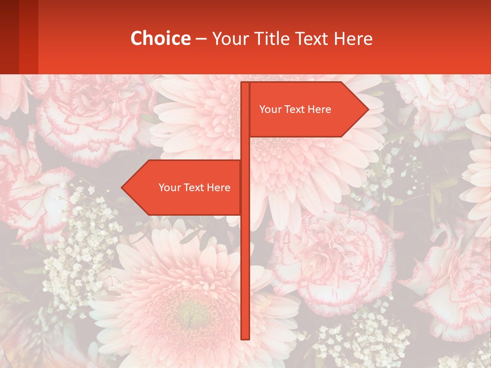 Large Flowers PowerPoint Template