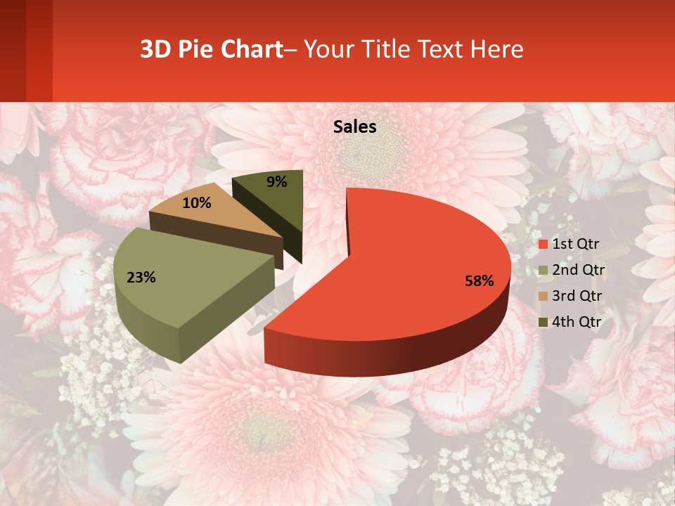 Large Flowers PowerPoint Template
