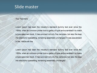 Office House Made Of Glass PowerPoint Template