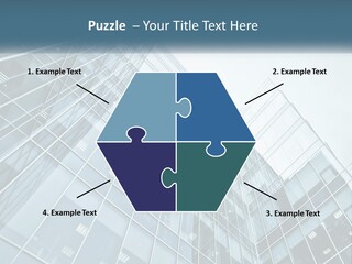 Office House Made Of Glass PowerPoint Template