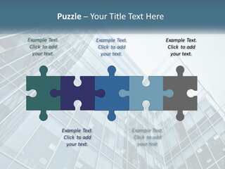 Office House Made Of Glass PowerPoint Template