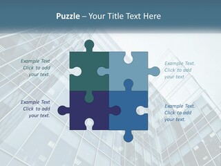 Office House Made Of Glass PowerPoint Template