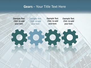 Office House Made Of Glass PowerPoint Template