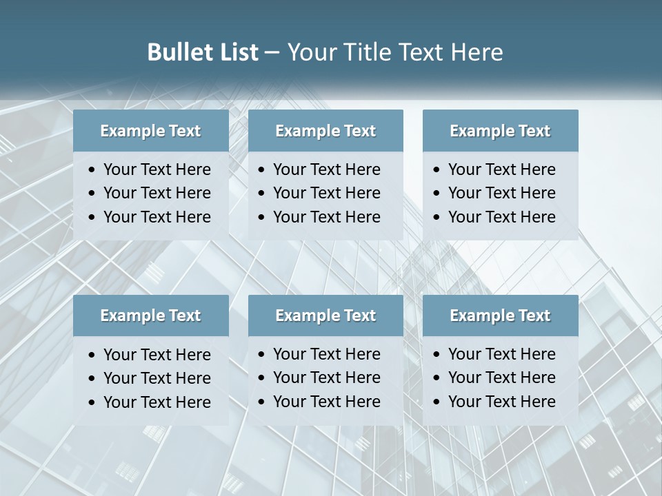 Office House Made Of Glass PowerPoint Template