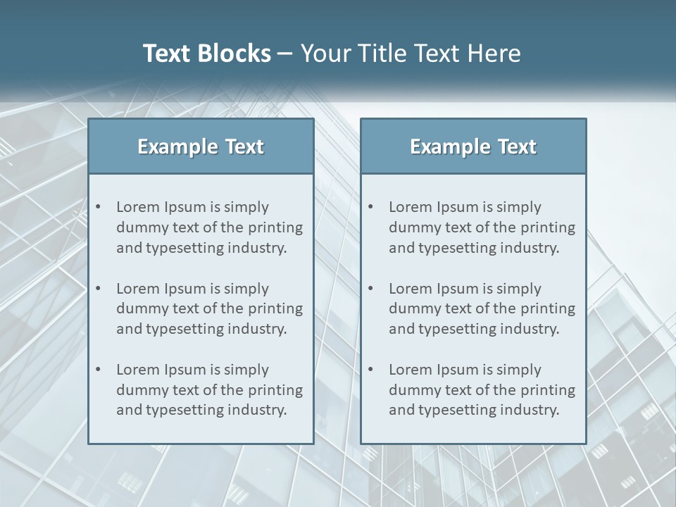 Office House Made Of Glass PowerPoint Template