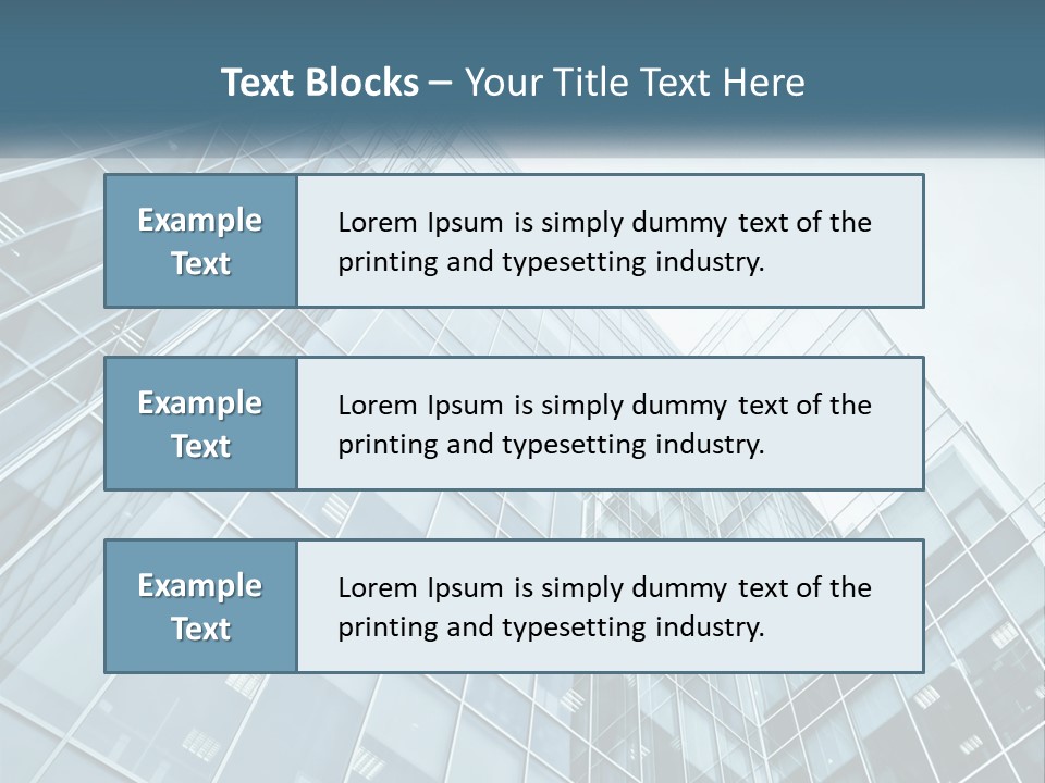 Office House Made Of Glass PowerPoint Template