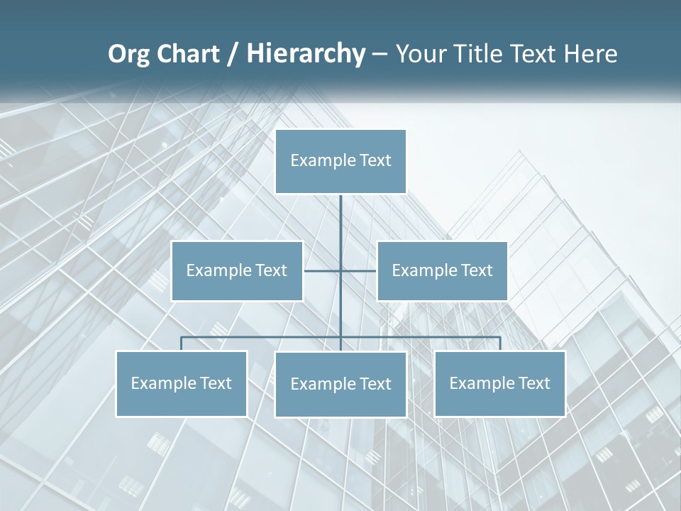Office House Made Of Glass PowerPoint Template