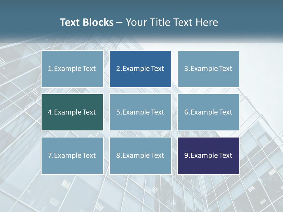 Office House Made Of Glass PowerPoint Template