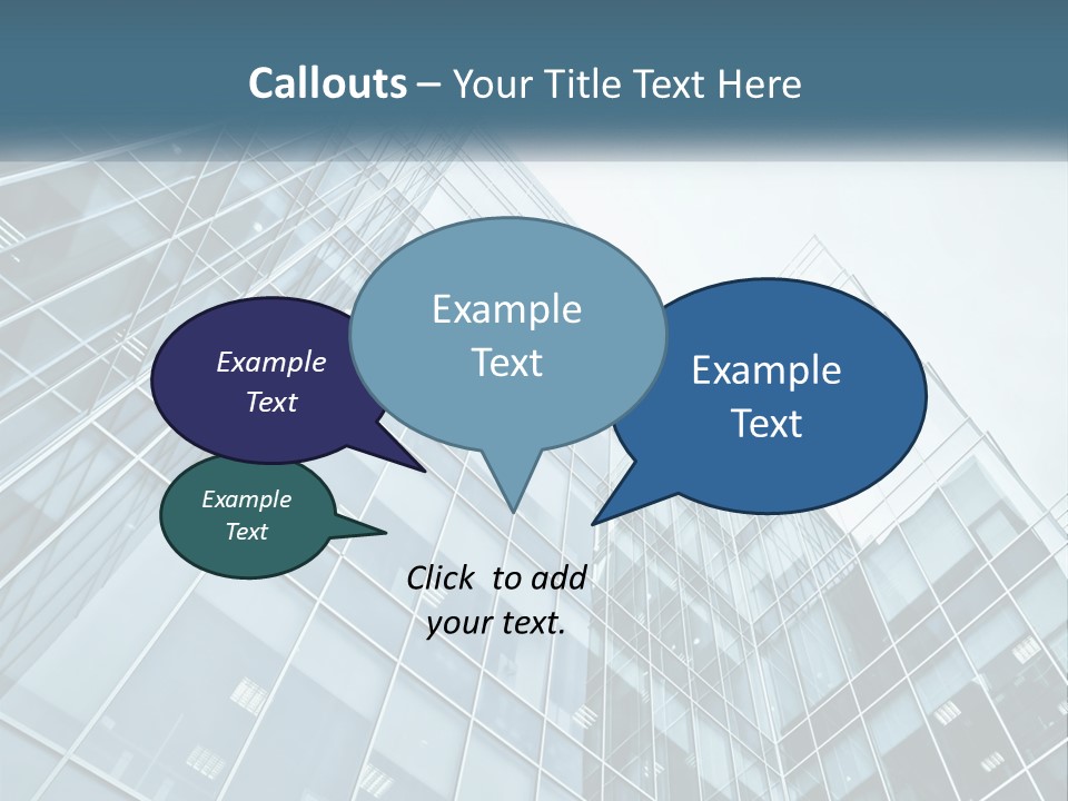 Office House Made Of Glass PowerPoint Template