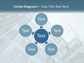 Office House Made Of Glass PowerPoint Template