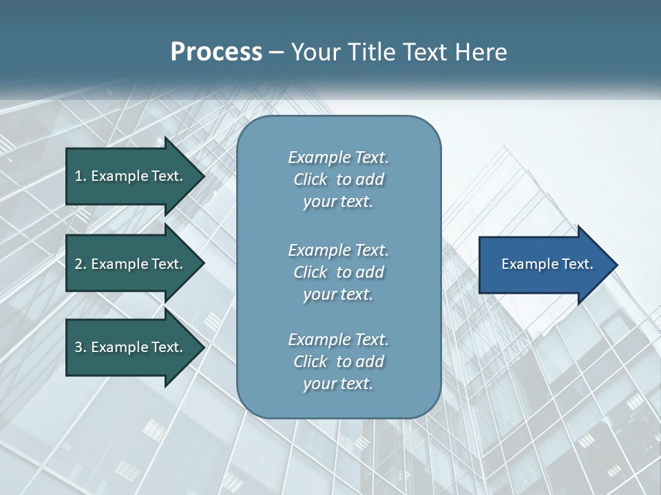 Office House Made Of Glass PowerPoint Template