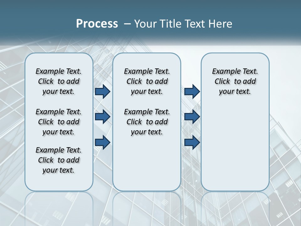 Office House Made Of Glass PowerPoint Template