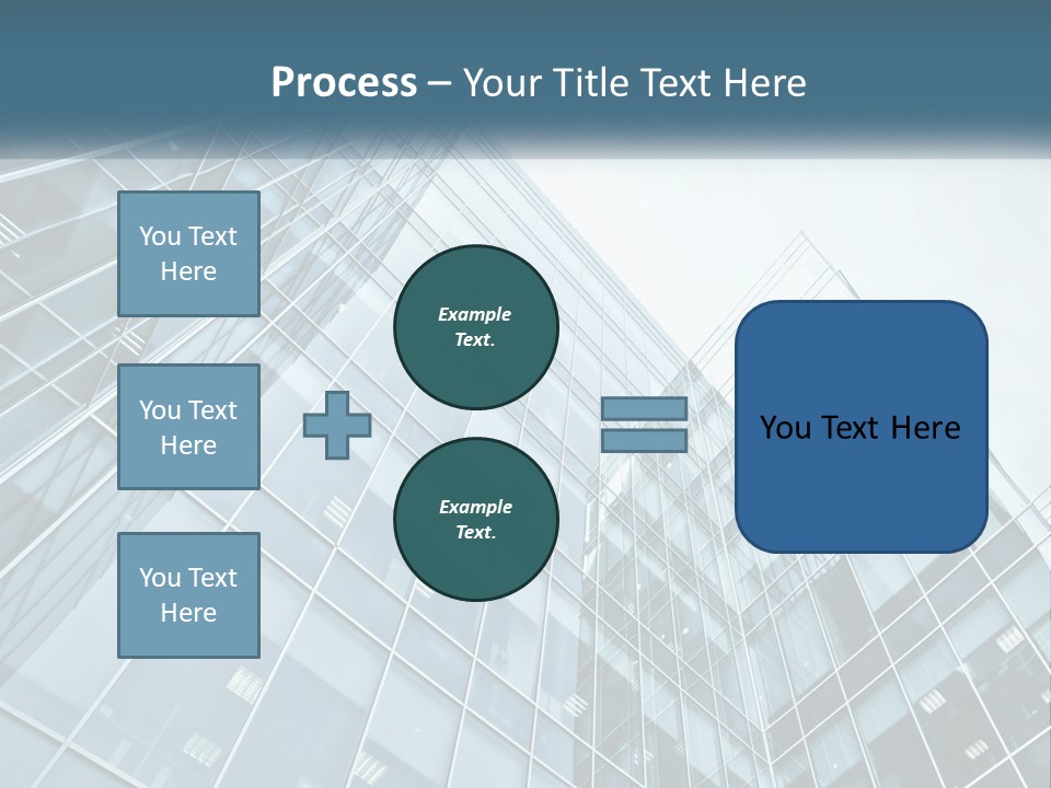 Office House Made Of Glass PowerPoint Template