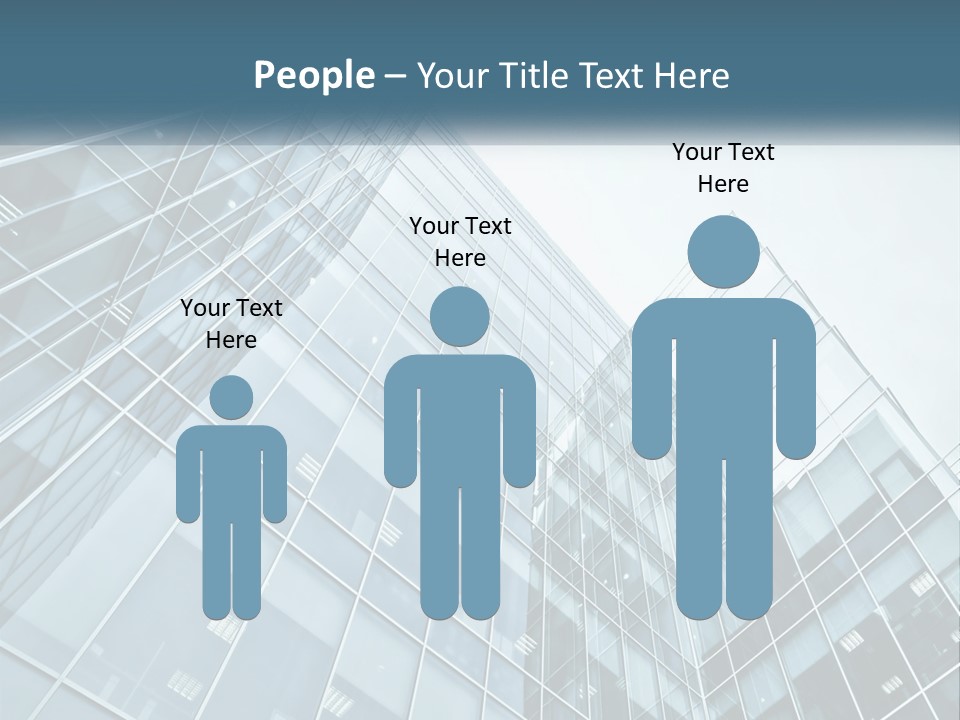 Office House Made Of Glass PowerPoint Template