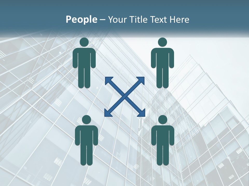 Office House Made Of Glass PowerPoint Template