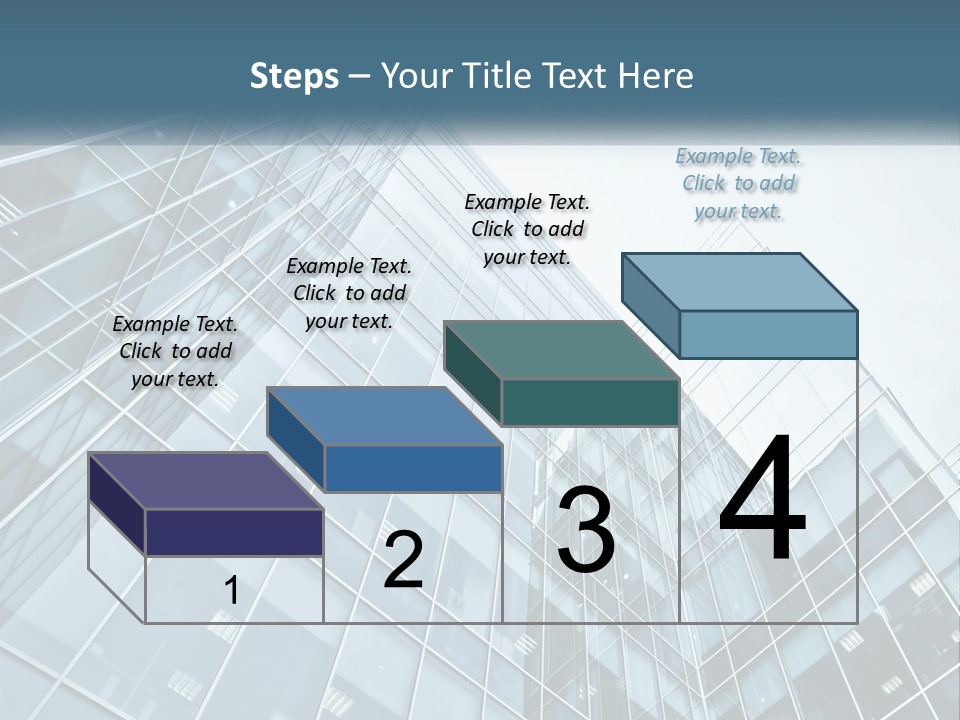 Office House Made Of Glass PowerPoint Template