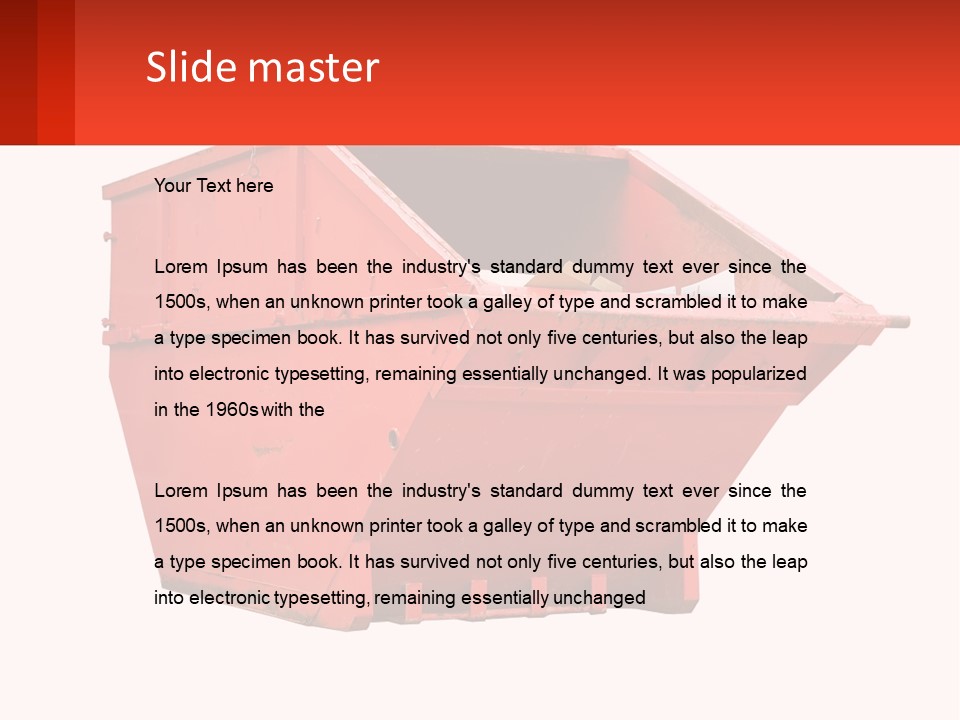 Dumpster PowerPoint Template